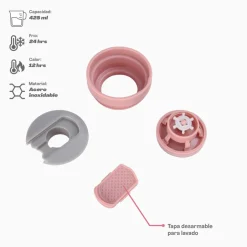Vaso Térmico para Café 425ml Rosado Pastel  Zola Outdoors