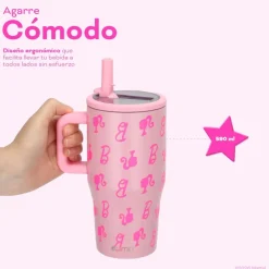 Vaso Térmico Tumbler Mug Barbie Vibes 590ml Acero Inox UMA
